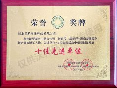 十佳先進(jìn)單位